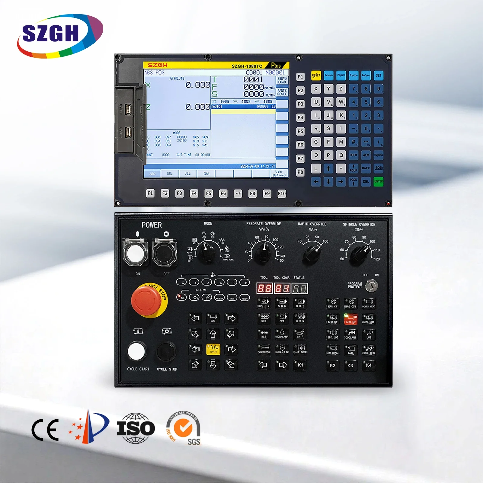 MSSZGH New 10.4 Inch Lathe 2 Axis CNC Controller for Lathe Machine Support Position Feedback , Marco Function
MSSZGH New 10.4 Inch Lathe 2 Axis CNC Controller for Lathe Machine Support Position Feedback , Marco Function