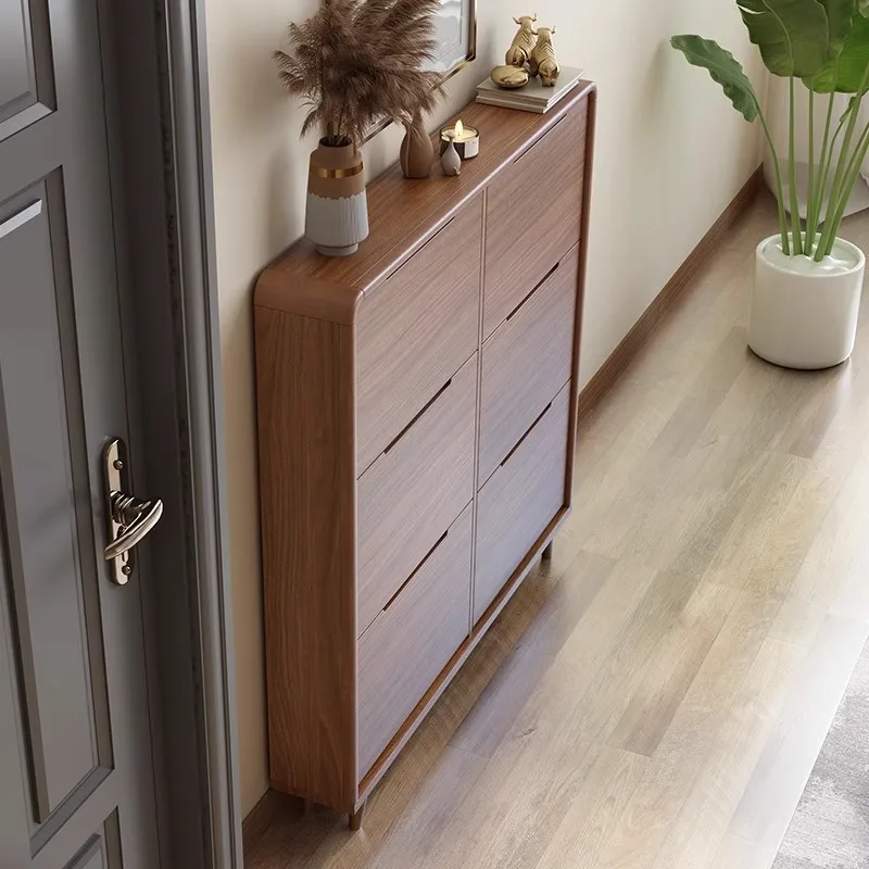 !@Home Living Room Ultra-Thin Flip Adjustable Shoe Cabinet Modern Simple Narrow Solid Wood Frame Wall-Mounted Storage Cabinet
!@Home Living Room Ultra-Thin Flip Adjustable Shoe Cabinet Modern Simple Narrow Solid Wood Frame Wall-Mounted Storage Cabinet