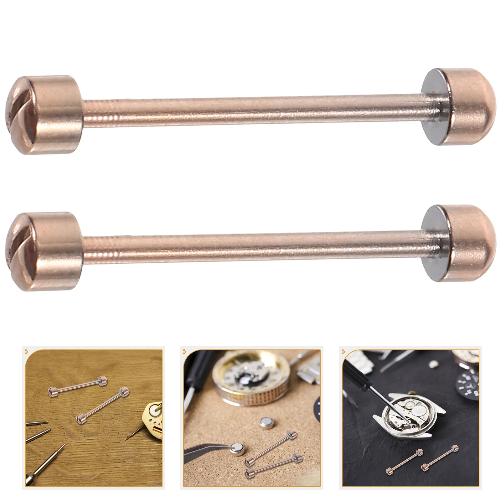 2pcs Professional Watch Strap Link Rod Repair Tool Kit Stable Material Long Service Screw-in Easy Install Accessories Watch Tube
2pcs Professional Watch Strap Link Rod Repair Tool Kit Stable Material Long Service Screw-in Easy Install Accessories Watch Tube
