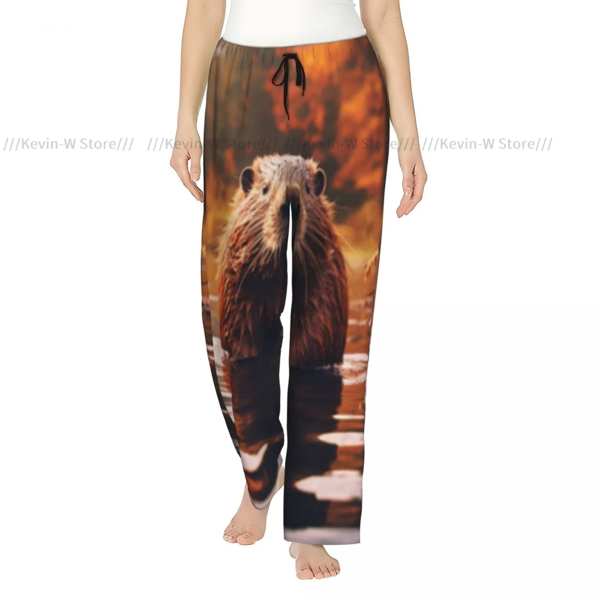 Women Flannel Pajama Bottoms Soft Fleece Beaver Swimming In The Water Sleep Pants with Drawstring Waist
Women Flannel Pajama Bottoms Soft Fleece Beaver Swimming In The Water Sleep Pants with Drawstring Waist
