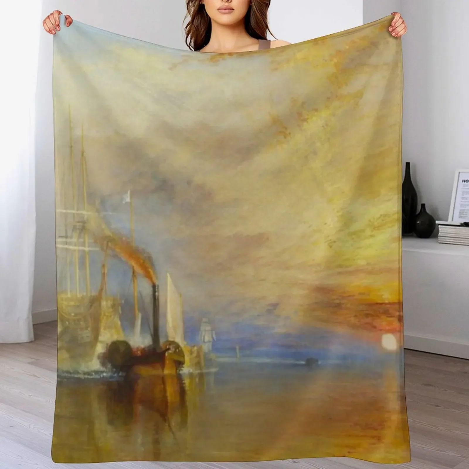 Joseph Mallord William Turner - The Fighting Temeraire Throw Blanket Plaid decorative Tourist Blankets 
Joseph Mallord William Turner - The Fighting Temeraire Throw Blanket Plaid decorative Tourist Blankets