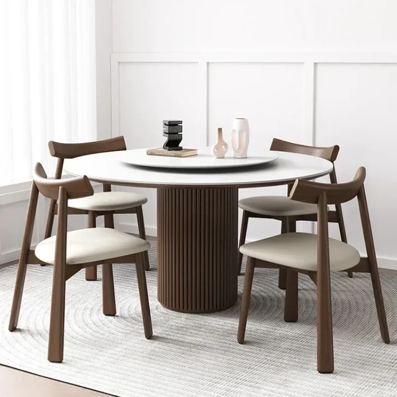 Круглый обеденный стол с поворотным столом в китайском стиле, изготовленный из ореха
Круглый обеденный стол с поворотным столом в китайском стиле, изготовленный из ореха