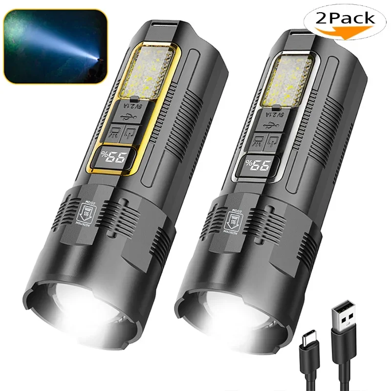 2 упаковки, светодиодные фонарики высокой мощности красного и синего цветов
2 упаковки, светодиодные фонарики высокой мощности красного и синего цветов