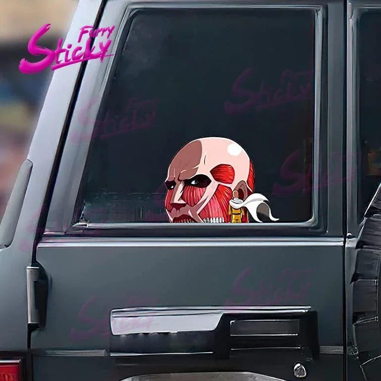 Anime Car Sticker for Attack on Titan Peeker Car Decal Car Accessories for Bumper Helmet Trunk Laptop Decal
Anime Car Sticker for Attack on Titan Peeker Car Decal Car Accessories for Bumper Helmet Trunk Laptop Decal