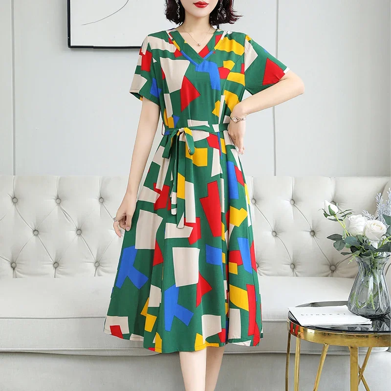 New Summer Women's Bohemian Floral Printed Dress Boho Style V-neck Long Bohemian Dresses
New Summer Women's Bohemian Floral Printed Dress Boho Style V-neck Long Bohemian Dresses