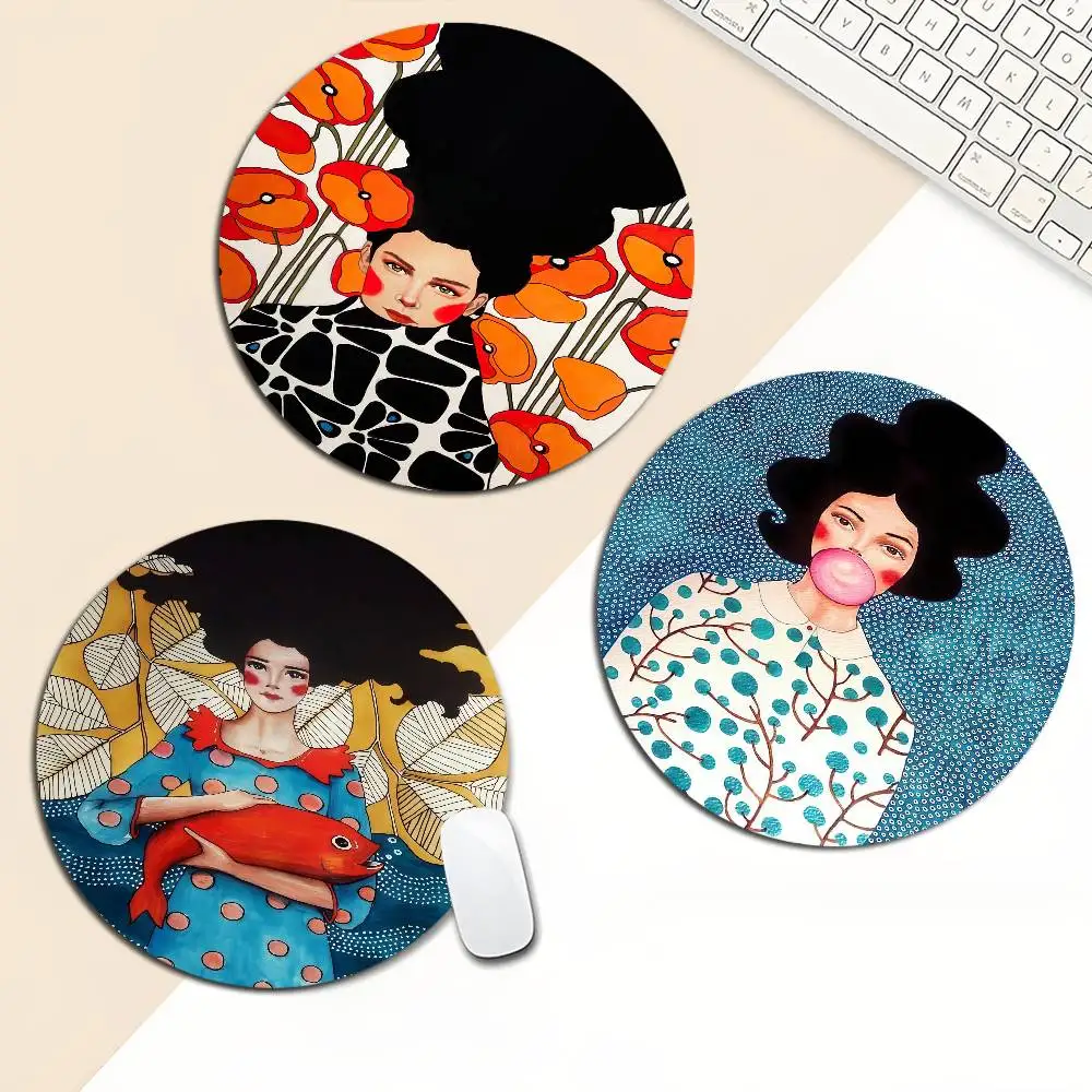 Модный абстрактный круглый настольный коврик 20x20 см для девочек, кавайные игровые аксессуары, студенческий блокнот для письма, коврик для мыши для ПК, настольный коврик
Модный абстрактный круглый настольный коврик 20x20 см для девочек, кавайные игровые аксессуары, студенческий блокнот для письма, коврик для мыши для ПК, настольный коврик