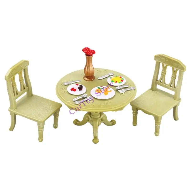 Пластиковый набор обеденных столов и стульев для ролевых игр для детей в возрасте от 3 лет, прочные развивающие креативные
Пластиковый набор обеденных столов и стульев для ролевых игр для детей в возрасте от 3 лет, прочные развивающие креативные