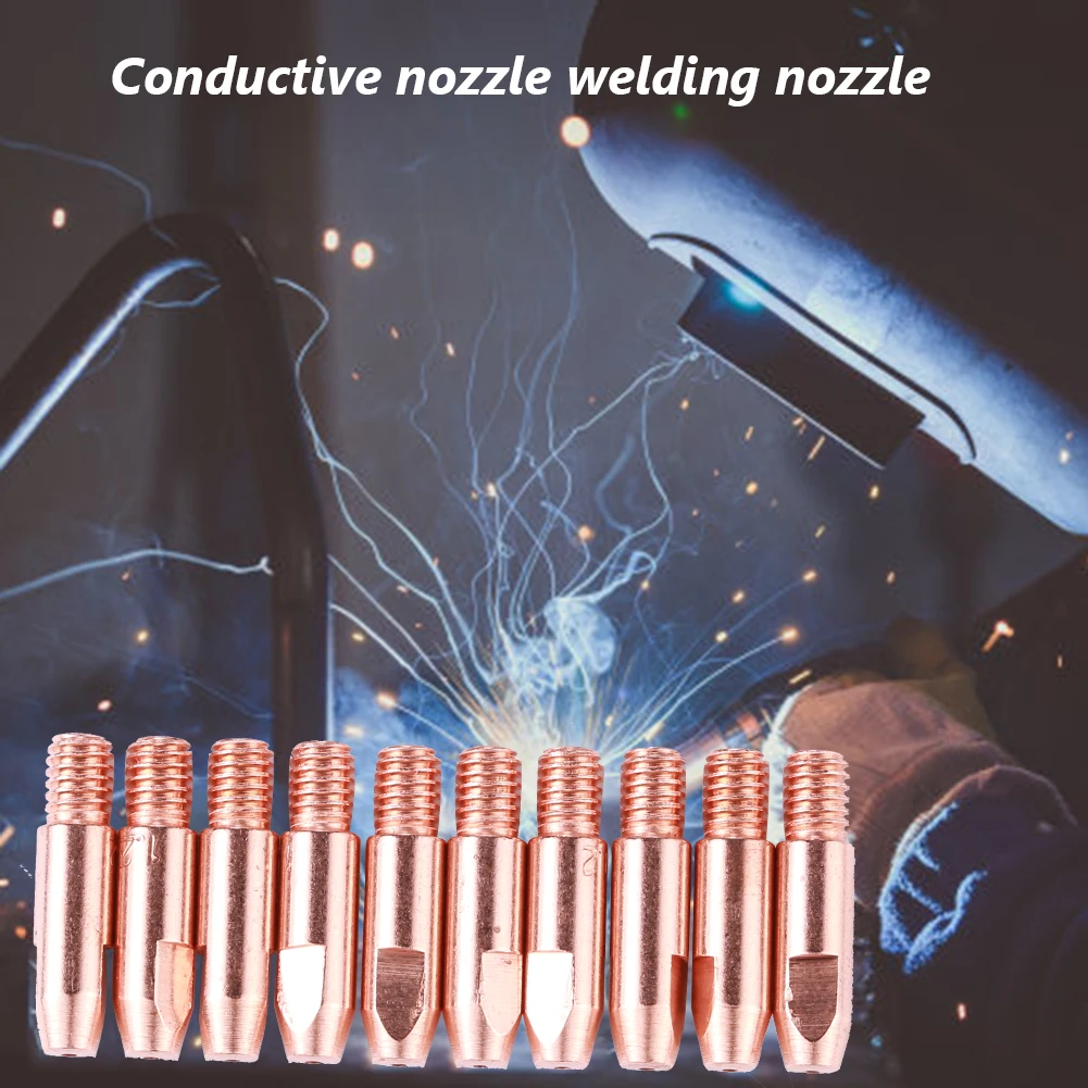20pcs Welding Contact Tip 0.8/1.0/1.2mm Copper Contact Tips Welding Consumables Tips Torch Gun Nozzle for 24KD MIG Welding Torch
20pcs Welding Contact Tip 0.8/1.0/1.2mm Copper Contact Tips Welding Consumables Tips Torch Gun Nozzle for 24KD MIG Welding Torch
