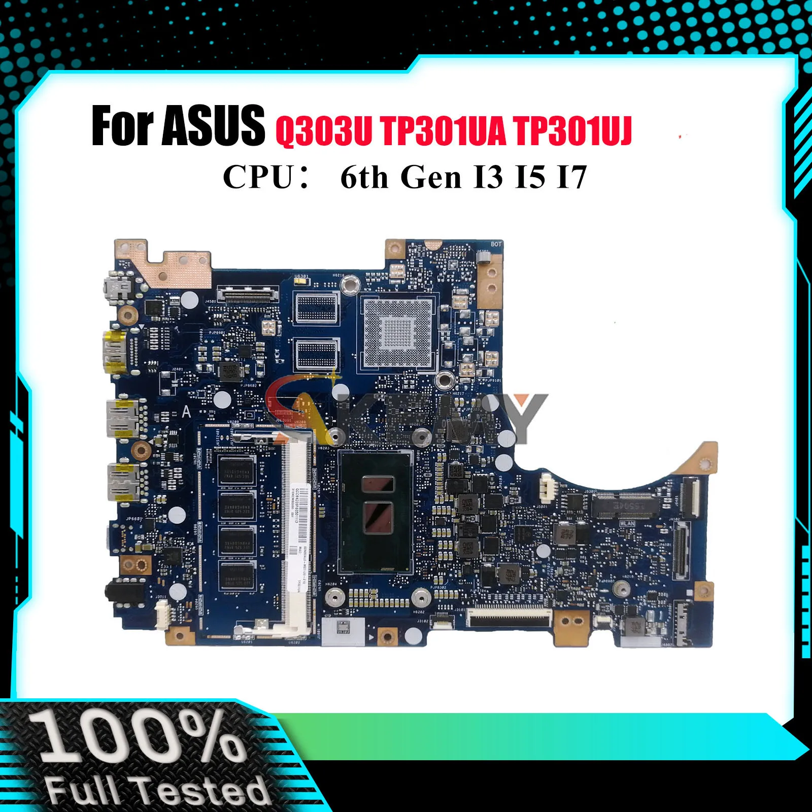 Материнская плата TP301UA для ноутбука ASUS VivoBook Flip TP301UA Q303U TP301U TP301UJ, материнская плата с процессором I3 I5 I7, 100% тест, ОК, быстрая доставка
Материнская плата TP301UA для ноутбука ASUS VivoBook Flip TP301UA Q303U TP301U TP301UJ, материнская плата с процессором I3 I5 I7, 100% тест, ОК, быстрая доставка
