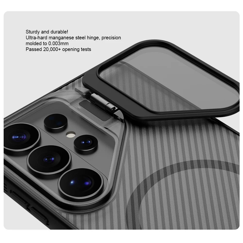 Nillkin For Samsung Galaxy S26 Ultra 5G Case CamShield Prop Magnetic Adapt 360 Full Lens Camera Stand Protection Cover Cases
Nillkin For Samsung Galaxy S26 Ultra 5G Case CamShield Prop Magnetic Adapt 360 Full Lens Camera Stand Protection Cover Cases