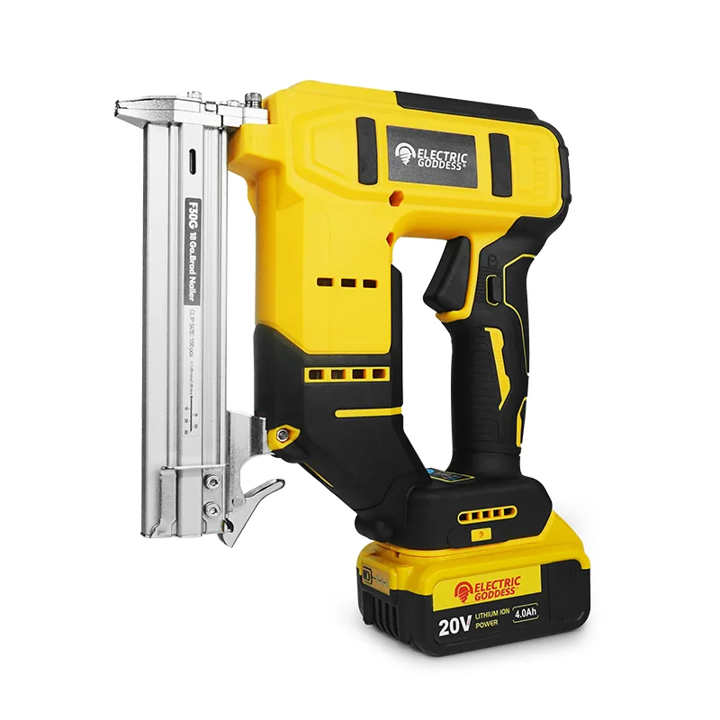 Electric Goddess Industrial & DIY Cordless Brad Nail with Brushless Motor for Dewalt20V Battery 3-Year Warranty
Electric Goddess Industrial & DIY Cordless Brad Nail with Brushless Motor for Dewalt20V Battery 3-Year Warranty