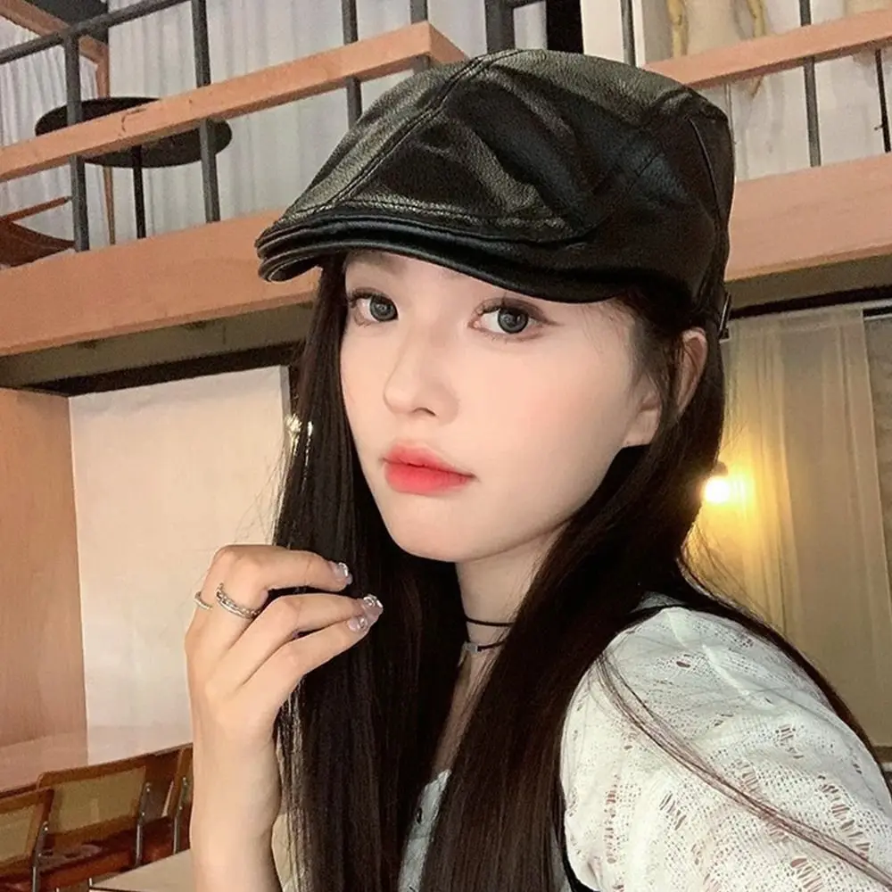Fashion PU Beret Hat Retro Adjustable Painter Hat Casual British Style Leisure Visor Cap Men Women
Fashion PU Beret Hat Retro Adjustable Painter Hat Casual British Style Leisure Visor Cap Men Women