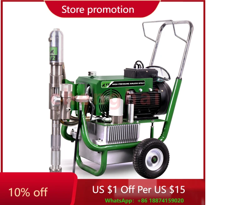 Y2 Мощные электрические гидравлические безвоздушные распылители Безвоздушный распылитель Краска-распылитель, шпаклевка 78*57*83 см Yanxiang 0,043 дюйма 10 л/мин 228 бар
Y2 Мощные электрические гидравлические безвоздушные распылители Безвоздушный распылитель Краска-распылитель, шпаклевка 78*57*83 см Yanxiang 0,043 дюйма 10 л/мин 228 бар