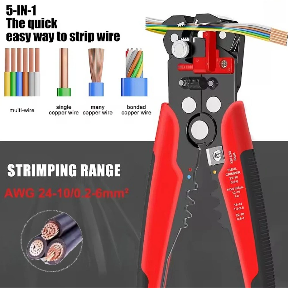 Многофункциональный ручной инструмент, плоскогубцы для зачистки проводов, удобные инструменты для вытягивания проводов, клещи для обжима проводов и кабелей
Многофункциональный ручной инструмент, плоскогубцы для зачистки проводов, удобные инструменты для вытягивания проводов, клещи для обжима проводов и кабелей