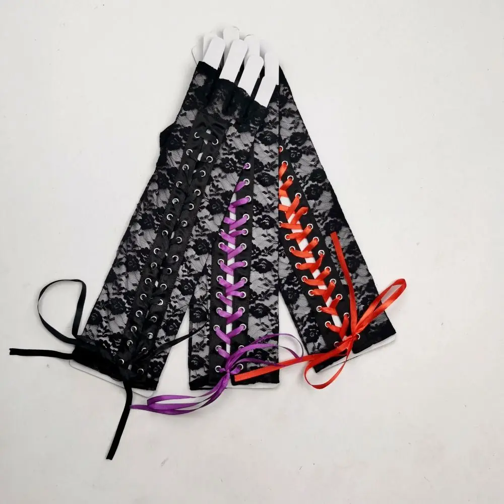 Slim Elastic Lace Strap Gloves Long Gloves Lolita Cloth Ribbon Half Finger Gloves Sun Protection JK Women Gloves Party
Slim Elastic Lace Strap Gloves Long Gloves Lolita Cloth Ribbon Half Finger Gloves Sun Protection JK Women Gloves Party