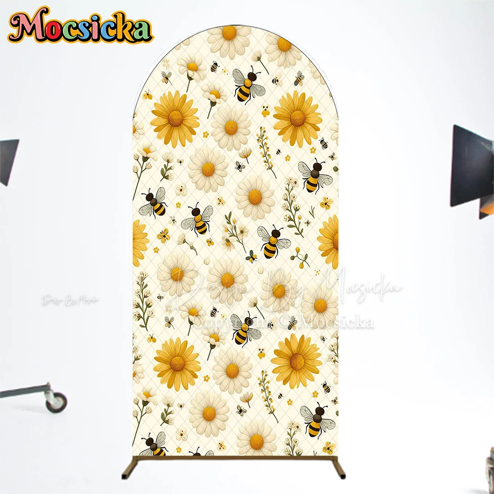Mocsicka Little Bee Flower Arch Backdrop Cover Wedding Photo Arched Background Photography Baby Birthday Beige Yellow Decor Prop
Mocsicka Little Bee Flower Arch Backdrop Cover Wedding Photo Arched Background Photography Baby Birthday Beige Yellow Decor Prop