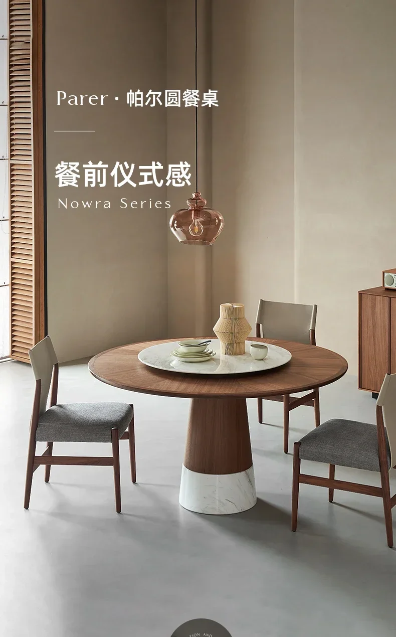 AAMarble North American Black Walnut Solid Wood Round Dining Table
AAMarble North American Black Walnut Solid Wood Round Dining Table