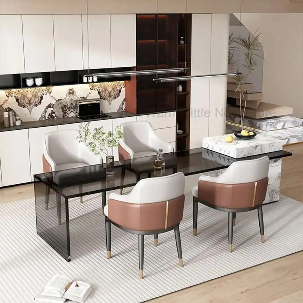 Restaurant Office Dining Chairs Modern Hotel Comfortable Dining Chairs Minimalist Black Metal Legs Muebles Interior Decorations
Restaurant Office Dining Chairs Modern Hotel Comfortable Dining Chairs Minimalist Black Metal Legs Muebles Interior Decorations