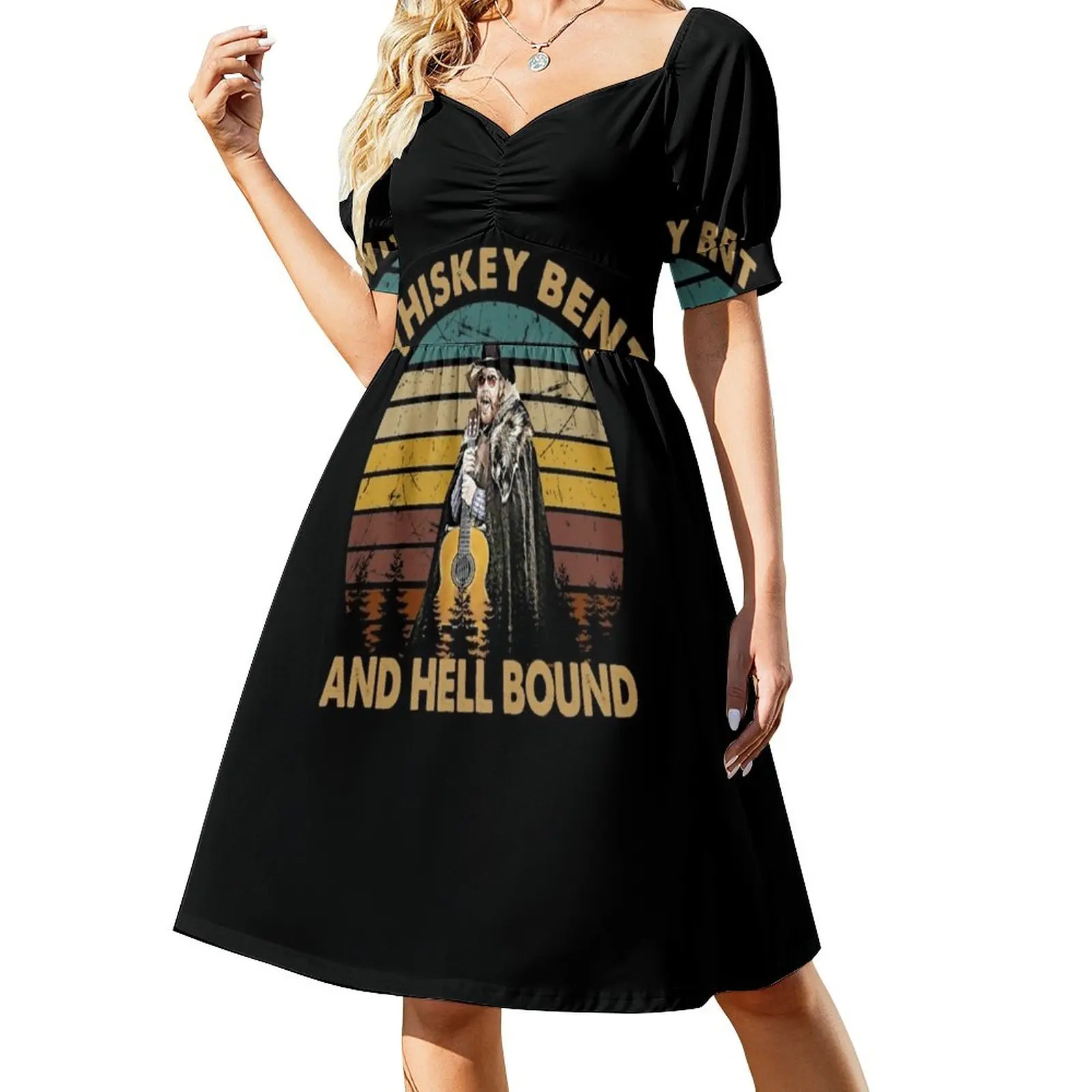 Hank Williams Jr T-ShirtVintage Whiskey Bent - Hank Williams Jr - Hell Bound Short-Sleeved Dress birthday dress
Hank Williams Jr T-ShirtVintage Whiskey Bent - Hank Williams Jr - Hell Bound Short-Sleeved Dress birthday dress
