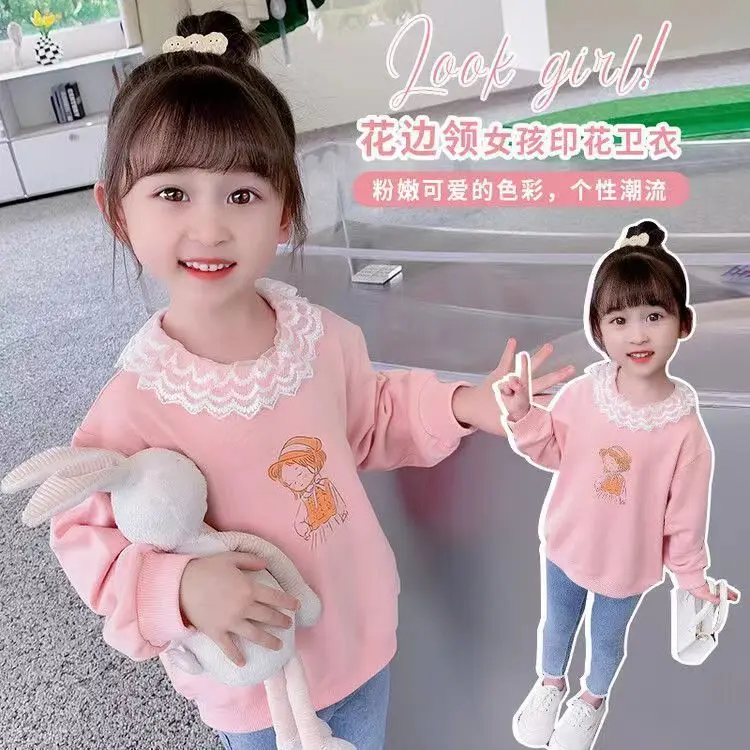 Girl Autumn Sweater 2022 New Fashionable Fashion Children Pure Cotton Pink Lace Collar Long Sleeve Spring and Autumn Outer Wear
Girl Autumn Sweater 2022 New Fashionable Fashion Children Pure Cotton Pink Lace Collar Long Sleeve Spring and Autumn Outer Wear