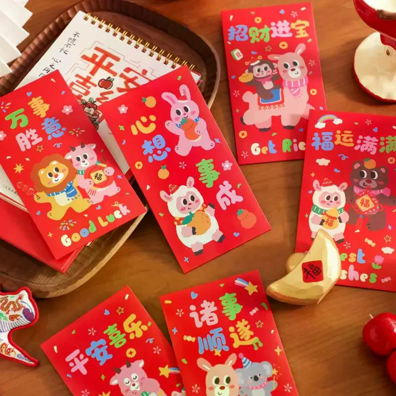 6Pcs New Year Red Envelope 2027 Sheep Year Hongbao Chinese Traditional Lucky Pocket Spring Festival New Year Decors
6Pcs New Year Red Envelope 2027 Sheep Year Hongbao Chinese Traditional Lucky Pocket Spring Festival New Year Decors