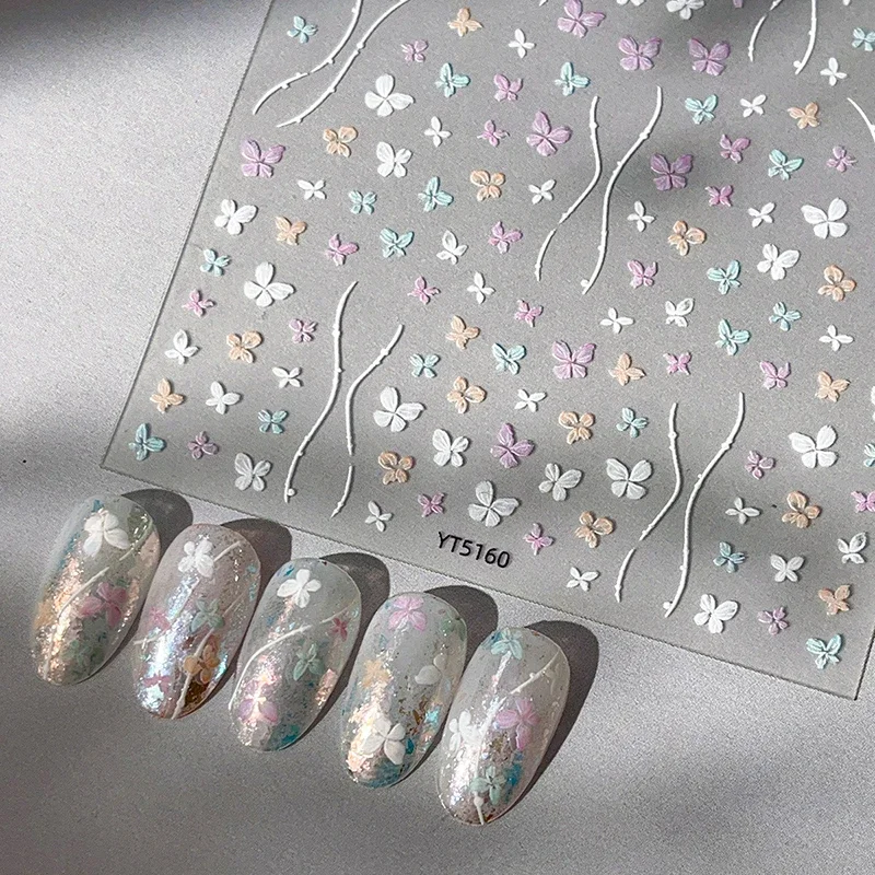 Butterfly Nail Art Stickers Embossed Nail Decals Nail Art Design Self Adhesive Nail Supplies For Women Manicure Decoration
Butterfly Nail Art Stickers Embossed Nail Decals Nail Art Design Self Adhesive Nail Supplies For Women Manicure Decoration