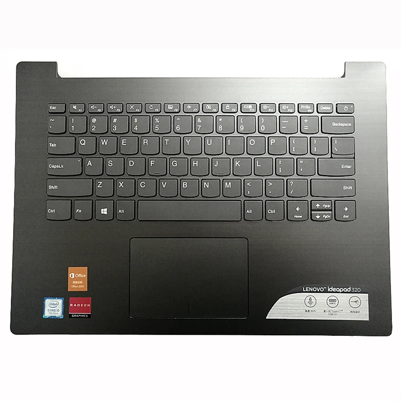 Shell C Cover Palmrest Upper Case With US Keyboard Touchpad for Lenovo Ideapad 320-14 ISK IKB IAP AST Laptop
Shell C Cover Palmrest Upper Case With US Keyboard Touchpad for Lenovo Ideapad 320-14 ISK IKB IAP AST Laptop