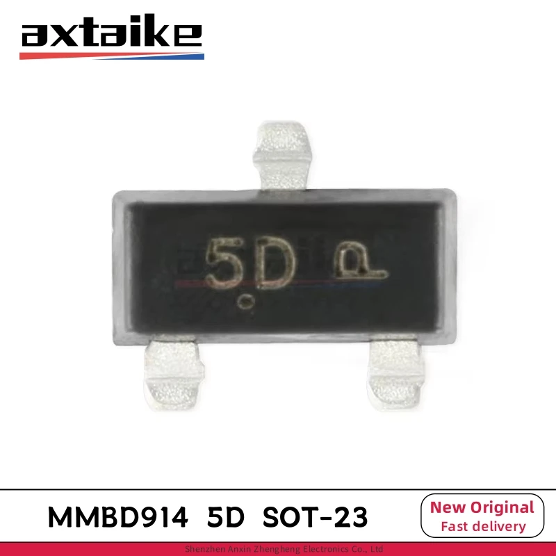 100PCS MMBD914 5D MMBD914LT1G MMBD914LT3G SOT-23 SMD 100V 200mA 4ns High-Speed Switching Diode Transistor
100PCS MMBD914 5D MMBD914LT1G MMBD914LT3G SOT-23 SMD 100V 200mA 4ns High-Speed Switching Diode Transistor