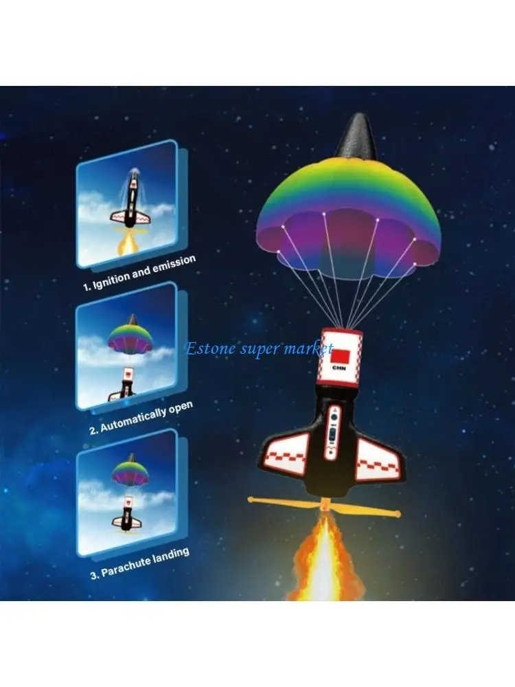 090B Flying Parachute Launching Toy Great for Backyard Beach Game for Children
090B Flying Parachute Launching Toy Great for Backyard Beach Game for Children