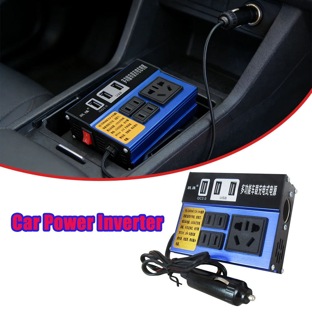 DC 12V to 110V AC Converter High Power 2000W Car Power Inverter Universal Vehicle Accessories for Laptop TV Phone Charging
DC 12V to 110V AC Converter High Power 2000W Car Power Inverter Universal Vehicle Accessories for Laptop TV Phone Charging