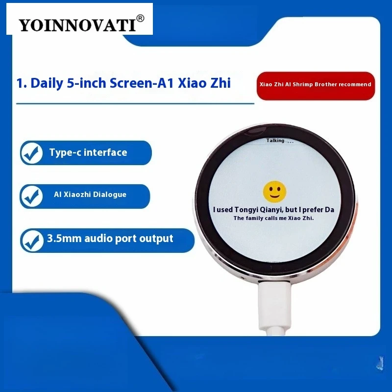 XIAOZHI AI 1.85" Round CNC IPS Touch Display - 360x360 AI Smart Screen for IoT & Industrial Control
XIAOZHI AI 1.85" Round CNC IPS Touch Display - 360x360 AI Smart Screen for IoT & Industrial Control