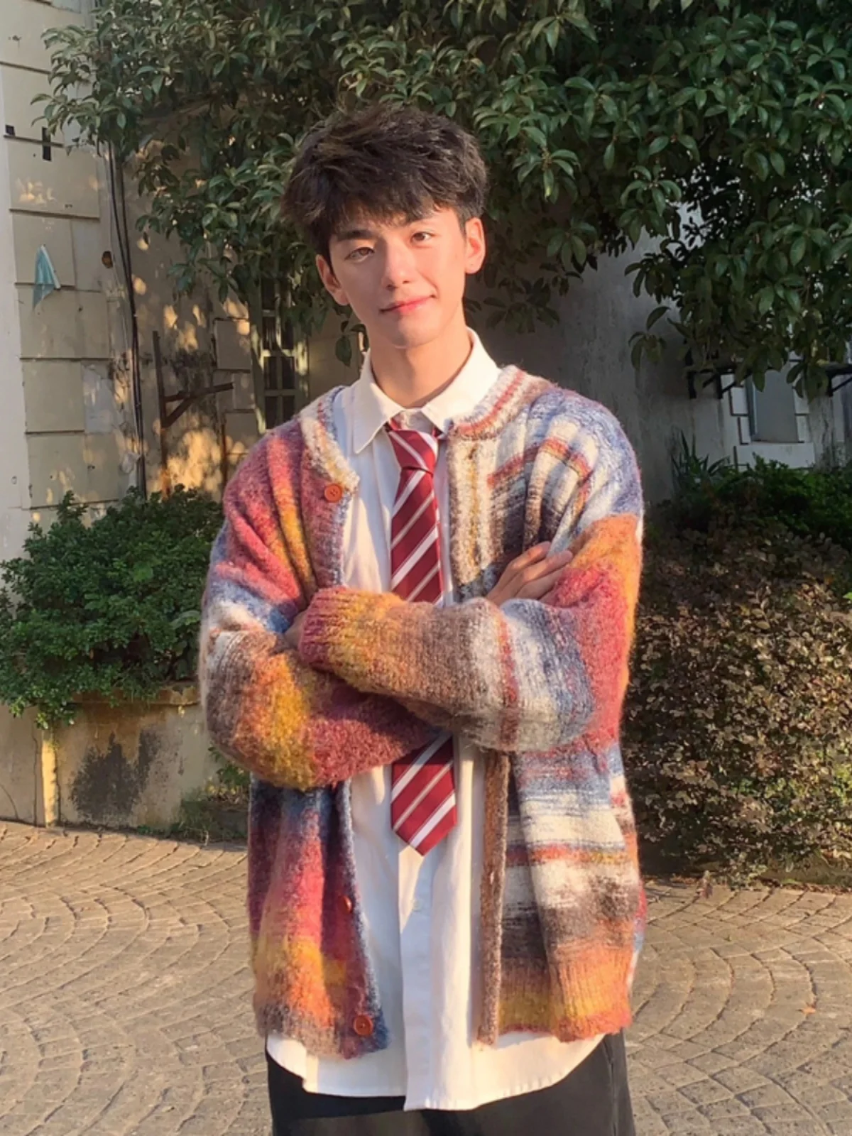 American Retro Striped Sweater Men's Autumn Winter Lazy Knitted irt V-Ne Long Sve Loose Fit Casual Sle Outerwear
American Retro Striped Sweater Men's Autumn Winter Lazy Knitted irt V-Ne Long Sve Loose Fit Casual Sle Outerwear