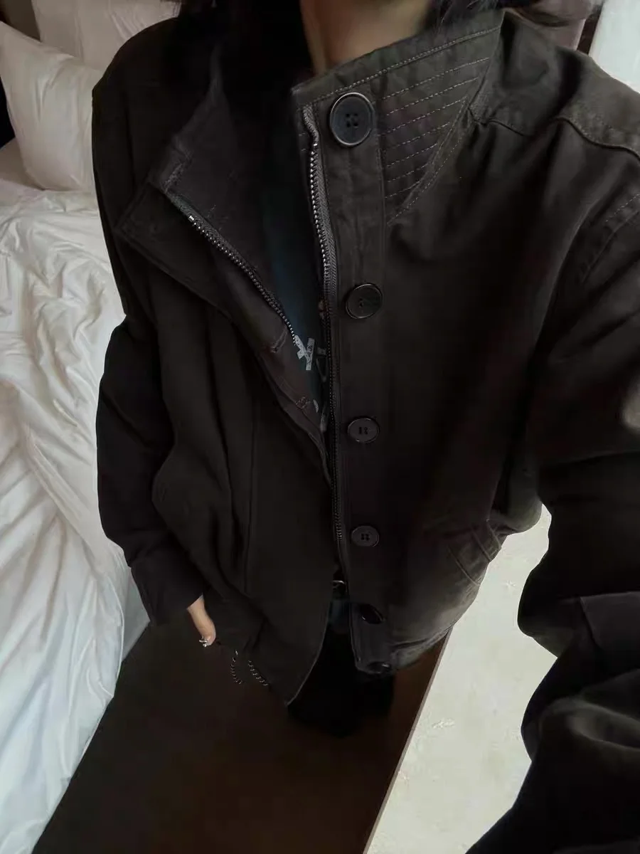 Retro American Waed Faux Rabbit Fur Jaet Men's Winter Design Versatile Mountain Eagle Outerwear Long Sve Zipper Closure
Retro American Waed Faux Rabbit Fur Jaet Men's Winter Design Versatile Mountain Eagle Outerwear Long Sve Zipper Closure