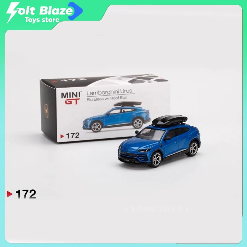 MINIGT 1/64 Lamborghini URUS No172 синяя версия с чехлом для багажа, литая под давлением модель из сплава, моделирование, коллекционные автомобили, игрушки для мальчиков, подарок
MINIGT 1/64 Lamborghini URUS No172 синяя версия с чехлом для багажа, литая под давлением модель из сплава, моделирование, коллекционные автомобили, игрушки для мальчиков, подарок