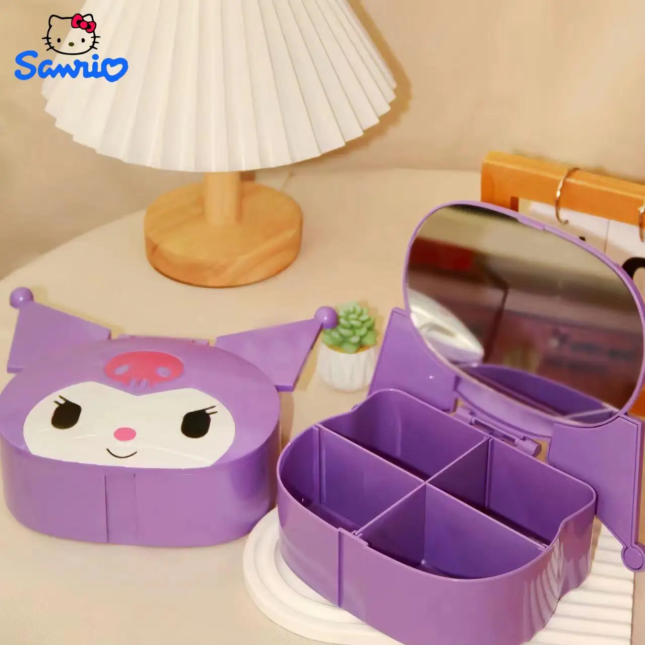 Kawaii Kuromi Jewelry Box with Mirror for Girls Heart Shaped Cartoon Cute Sanrio Organizer Cosmetic Organizer Gift for Kids
Kawaii Kuromi Jewelry Box with Mirror for Girls Heart Shaped Cartoon Cute Sanrio Organizer Cosmetic Organizer Gift for Kids