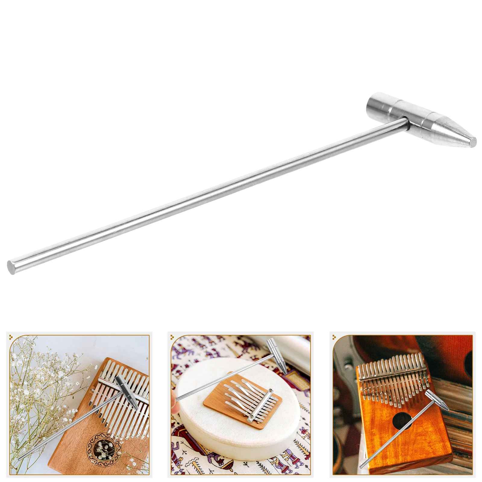 Tuning Hammer Dulcimer Tool Rubber for Metal Tiny Tools Thumb Piano Mini Musical Instrument 
Tuning Hammer Dulcimer Tool Rubber for Metal Tiny Tools Thumb Piano Mini Musical Instrument