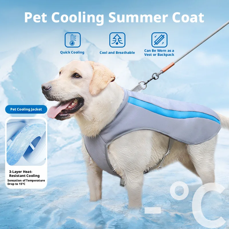 SHINEKNOT Summer Dog Cooling Vest Lightweight And Breathable Dog Clothing Can Provide Comfortable And Cool Traction
SHINEKNOT Summer Dog Cooling Vest Lightweight And Breathable Dog Clothing Can Provide Comfortable And Cool Traction