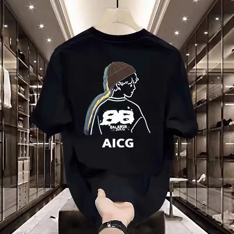Spring and Summer Cotton Lightweight Luxury New Fashion Print Trend Casual Versatile Base Shirt Round Neck Top T-shirt
Spring and Summer Cotton Lightweight Luxury New Fashion Print Trend Casual Versatile Base Shirt Round Neck Top T-shirt
