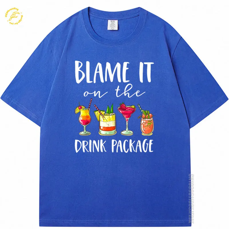 Забавные круизные подарки Blame It On The Drink Package 2025 Hot Tee Негабаритная мужская футболка Poleras De Hombre Футболка Мужская Хлопок
Забавные круизные подарки Blame It On The Drink Package 2025 Hot Tee Негабаритная мужская футболка Poleras De Hombre Футболка Мужская Хлопок