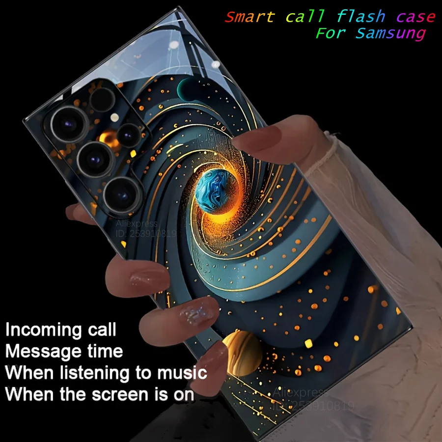 Starry Night Sky Colorful Luminous Phone Case For Samsung S25 S24 S23 S22 S21 Ultra Plus FE Note 20 Ultra LED Universe Cover
Starry Night Sky Colorful Luminous Phone Case For Samsung S25 S24 S23 S22 S21 Ultra Plus FE Note 20 Ultra LED Universe Cover
