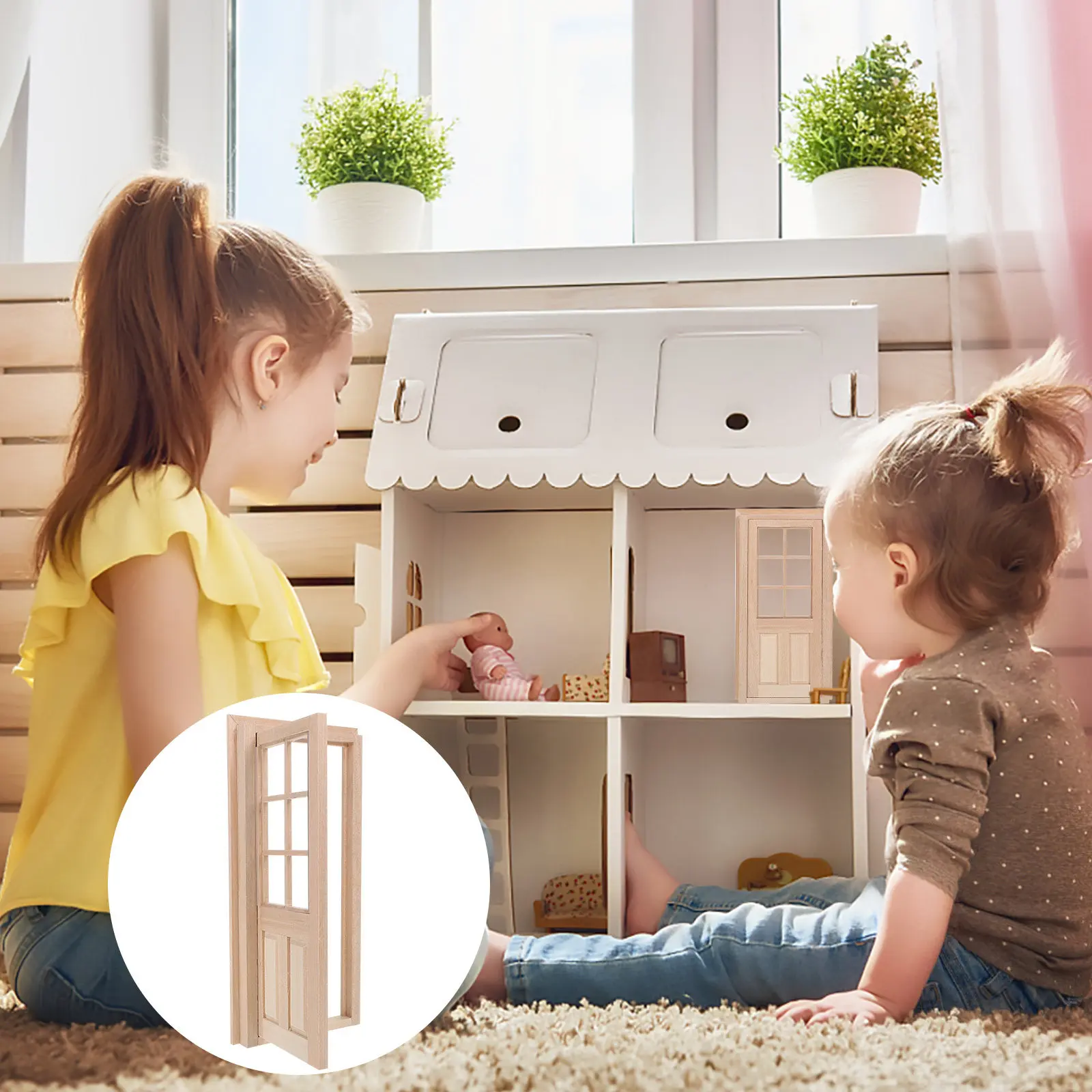 1Set Miniature Wooden Door for Dollhouse Decor Mini Furniture Ornament DIY Landscape Garden Accessory Photo Prop Khaki
1Set Miniature Wooden Door for Dollhouse Decor Mini Furniture Ornament DIY Landscape Garden Accessory Photo Prop Khaki
