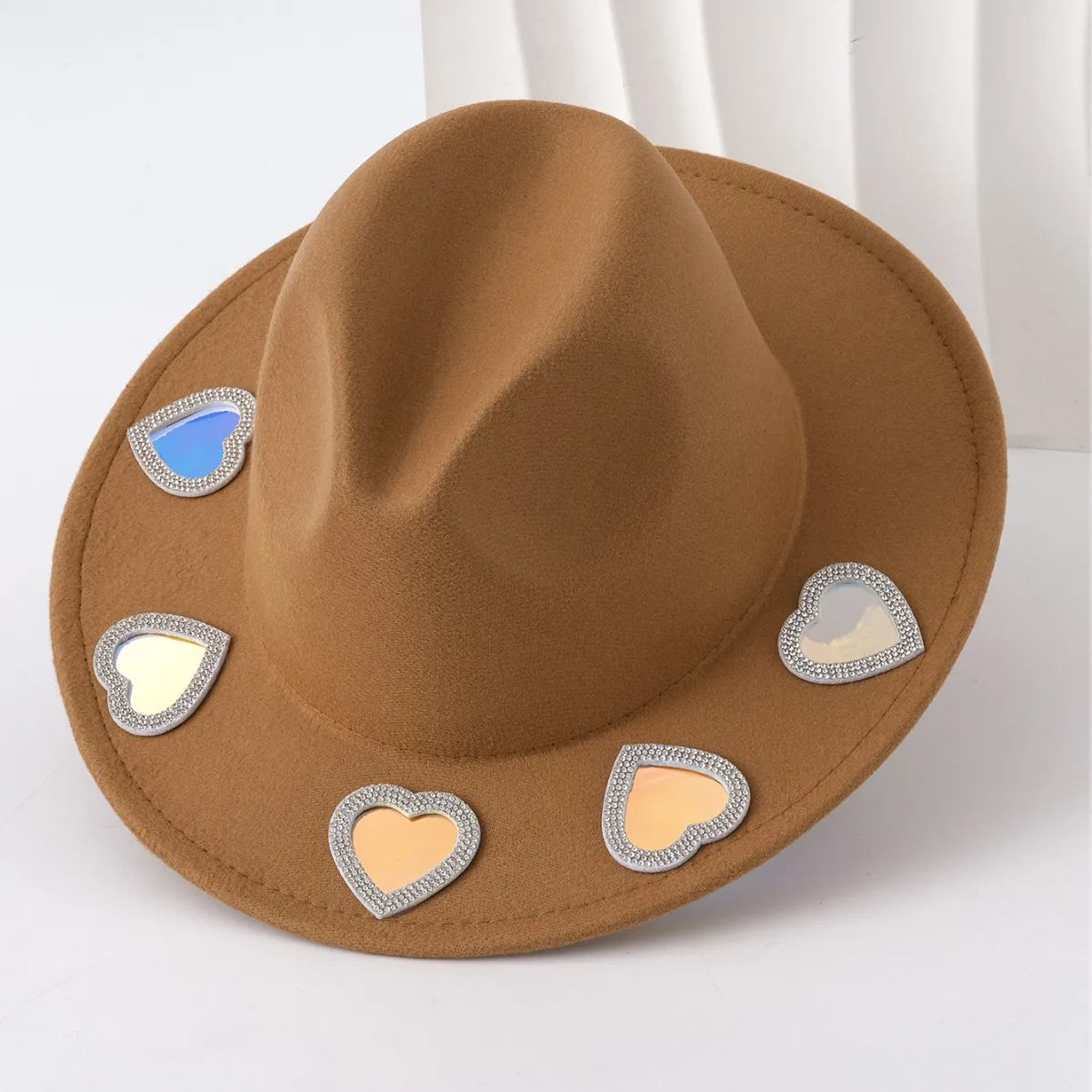 HongLuan Vintage Khaki Felt Top Hats, Bohemian Lucency Fedora Moom Cowboy Hat Woman, Flat Brim Cowboy Accessories & Party Caps
HongLuan Vintage Khaki Felt Top Hats, Bohemian Lucency Fedora Moom Cowboy Hat Woman, Flat Brim Cowboy Accessories & Party Caps