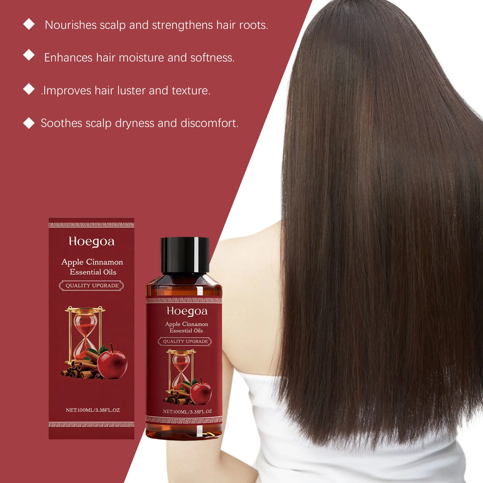 OCEAURA Apple Cinnamon Hair Growth Essential Oil Repair Damage Eliminate Frizz Hydration Reduce Loss Hair Nourish Essential Oil
OCEAURA Apple Cinnamon Hair Growth Essential Oil Repair Damage Eliminate Frizz Hydration Reduce Loss Hair Nourish Essential Oil