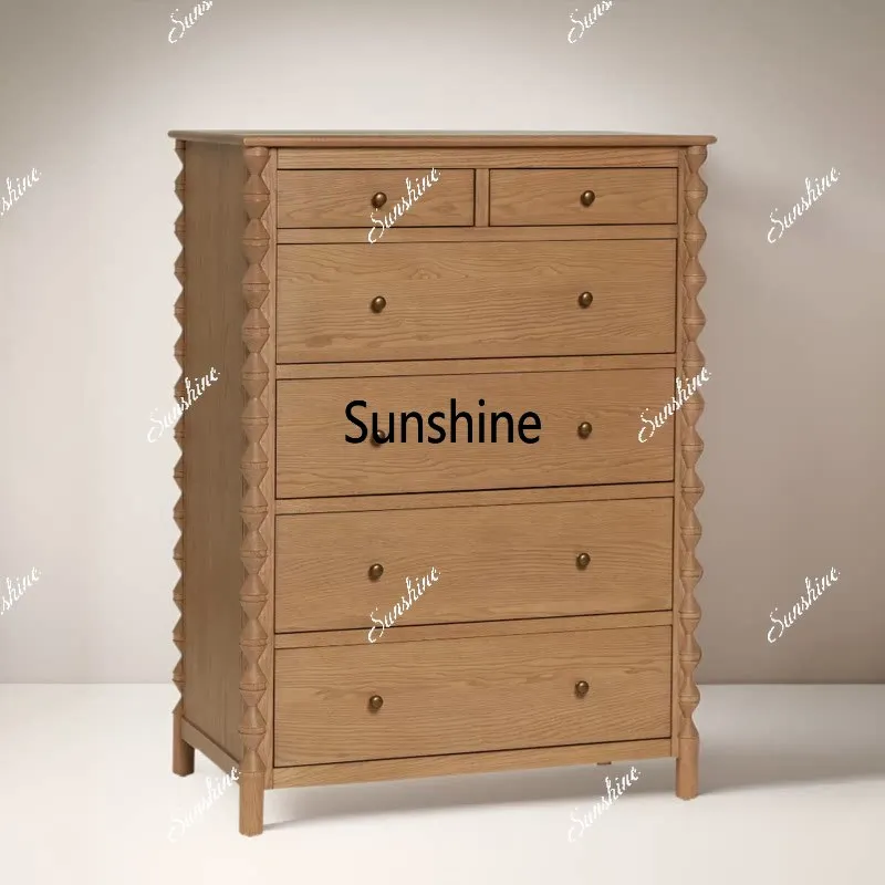 American retro solid wood chest bedroom bedside locker wabi storage cabinet
American retro solid wood chest bedroom bedside locker wabi storage cabinet