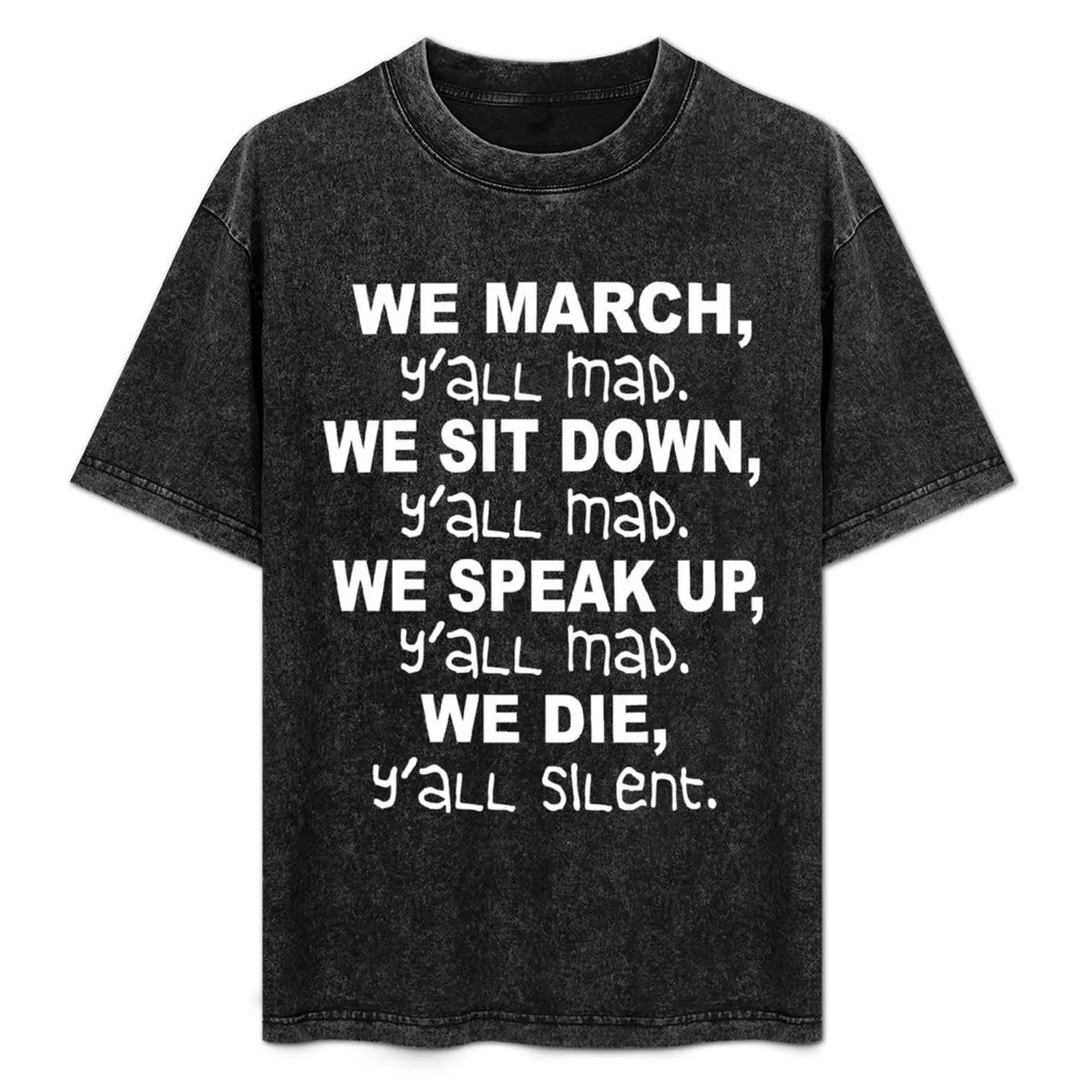 We March, y'All Mad T-Shirt Big Size Short Sleeve Tee for Men
We March, y'All Mad T-Shirt Big Size Short Sleeve Tee for Men