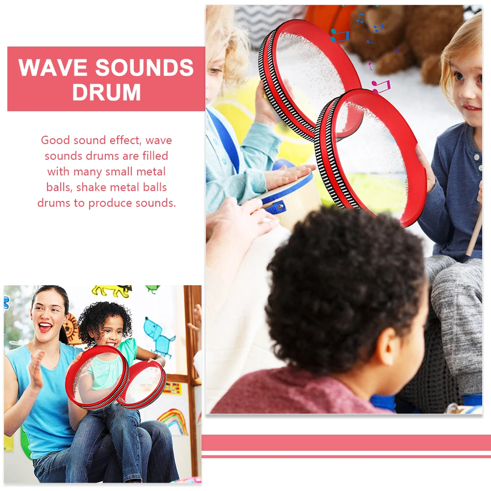 2 Pcs Wave Sounds Drums 6 Inch 8 Inch Red Kids Musical Instrument Toddler Drum Toys Child Baby Hand Drums Gifts
2 Pcs Wave Sounds Drums 6 Inch 8 Inch Red Kids Musical Instrument Toddler Drum Toys Child Baby Hand Drums Gifts