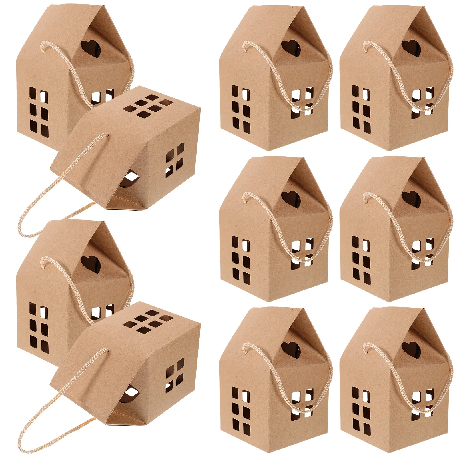 15 Pcs Portable Gift Box House Shaped Boxes Paper Candy Square Multi-purpose Handle for Packing Cases Holiday Gifts
15 Pcs Portable Gift Box House Shaped Boxes Paper Candy Square Multi-purpose Handle for Packing Cases Holiday Gifts