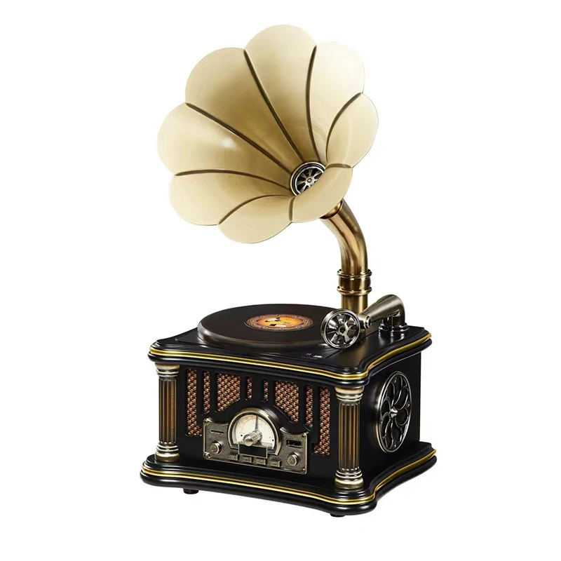 Desktop Turntable Player with CD USB BT FM Radio Headphone Output and Remote Control Vintage Gramophone for Home Bedroom
Desktop Turntable Player with CD USB BT FM Radio Headphone Output and Remote Control Vintage Gramophone for Home Bedroom