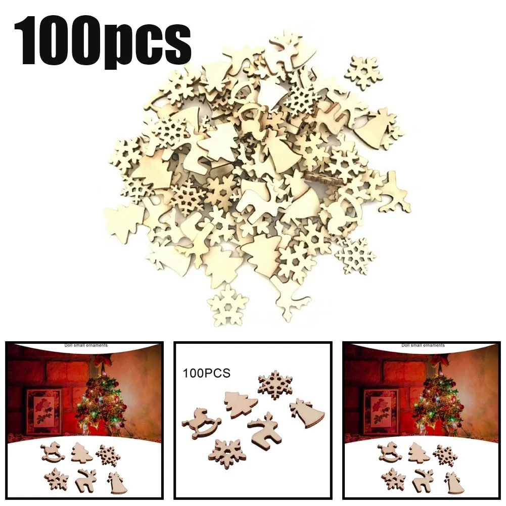 100 Pcs Christmas Decorations Mini Snowflake Reindeer Xmas Tree Ornaments For Home Merry Party Hanging Pendants Decor Wooden
100 Pcs Christmas Decorations Mini Snowflake Reindeer Xmas Tree Ornaments For Home Merry Party Hanging Pendants Decor Wooden