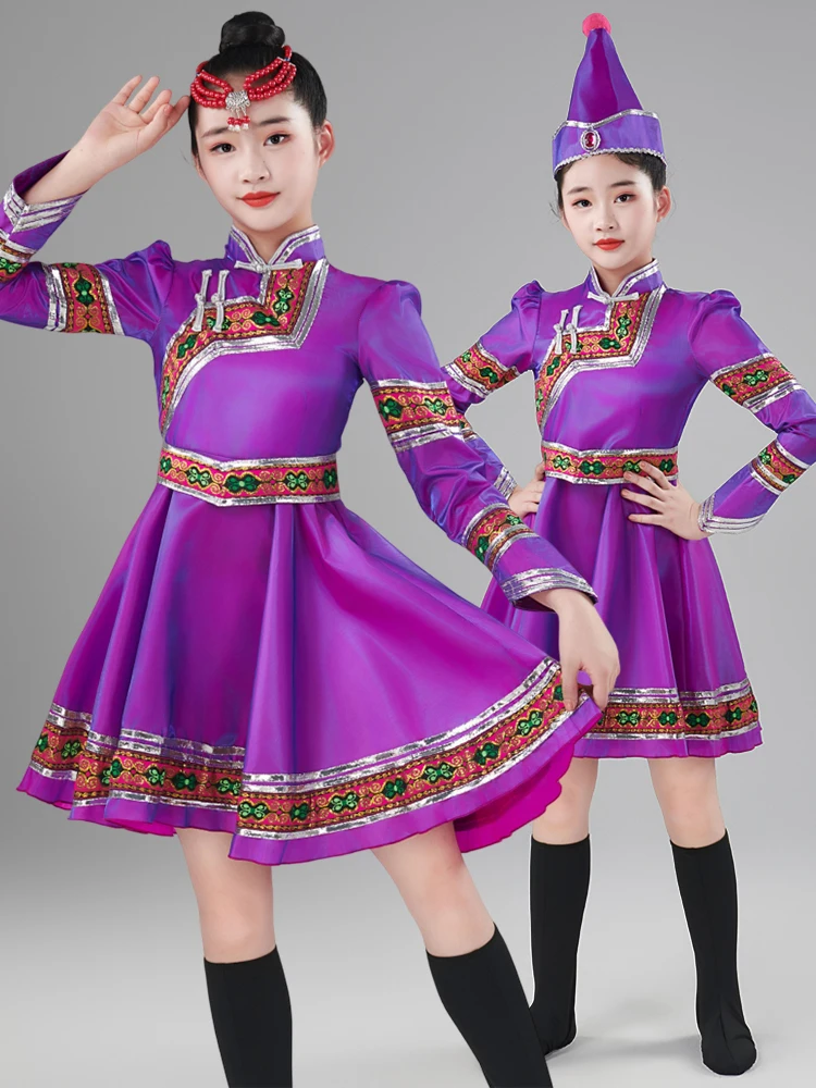 Children's Performance Clothes Prairie Dance Ethnic Minori Girls' Mongolian Dance Outfit Tujia Children's Costume
Children's Performance Clothes Prairie Dance Ethnic Minori Girls' Mongolian Dance Outfit Tujia Children's Costume